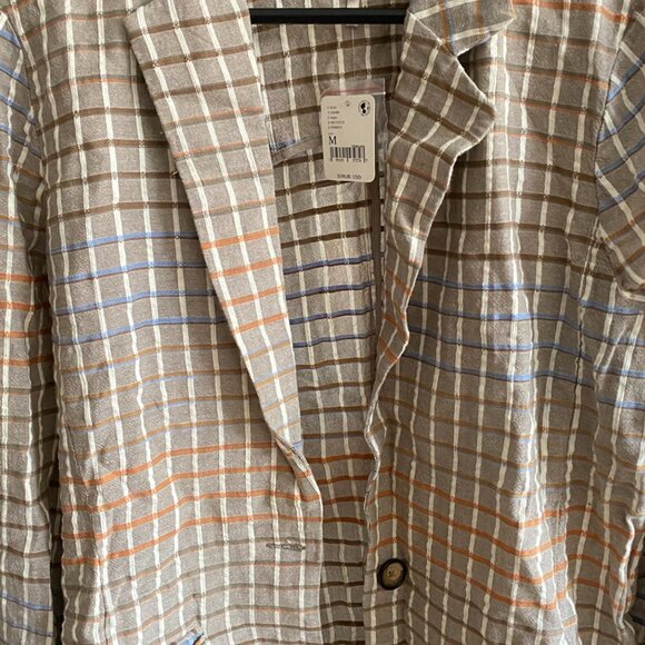 BRAND NEW Free People Plaid Dress and Blazer Set. $198+ Retail - Picture 5 of 6